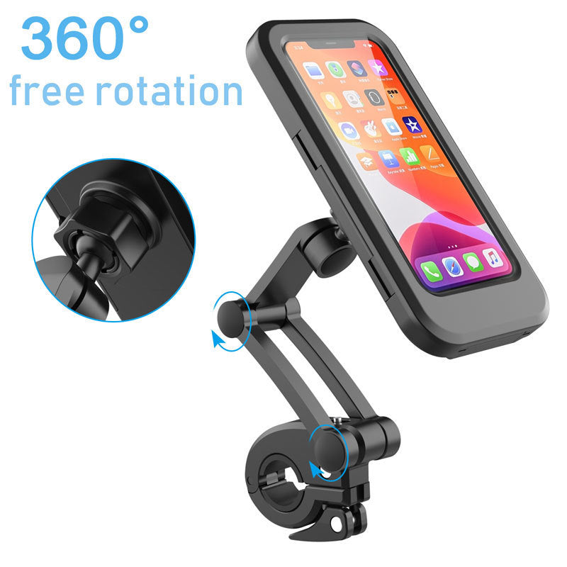 Waterproof 360° Bike Phone Mount – Fits All Smartphones