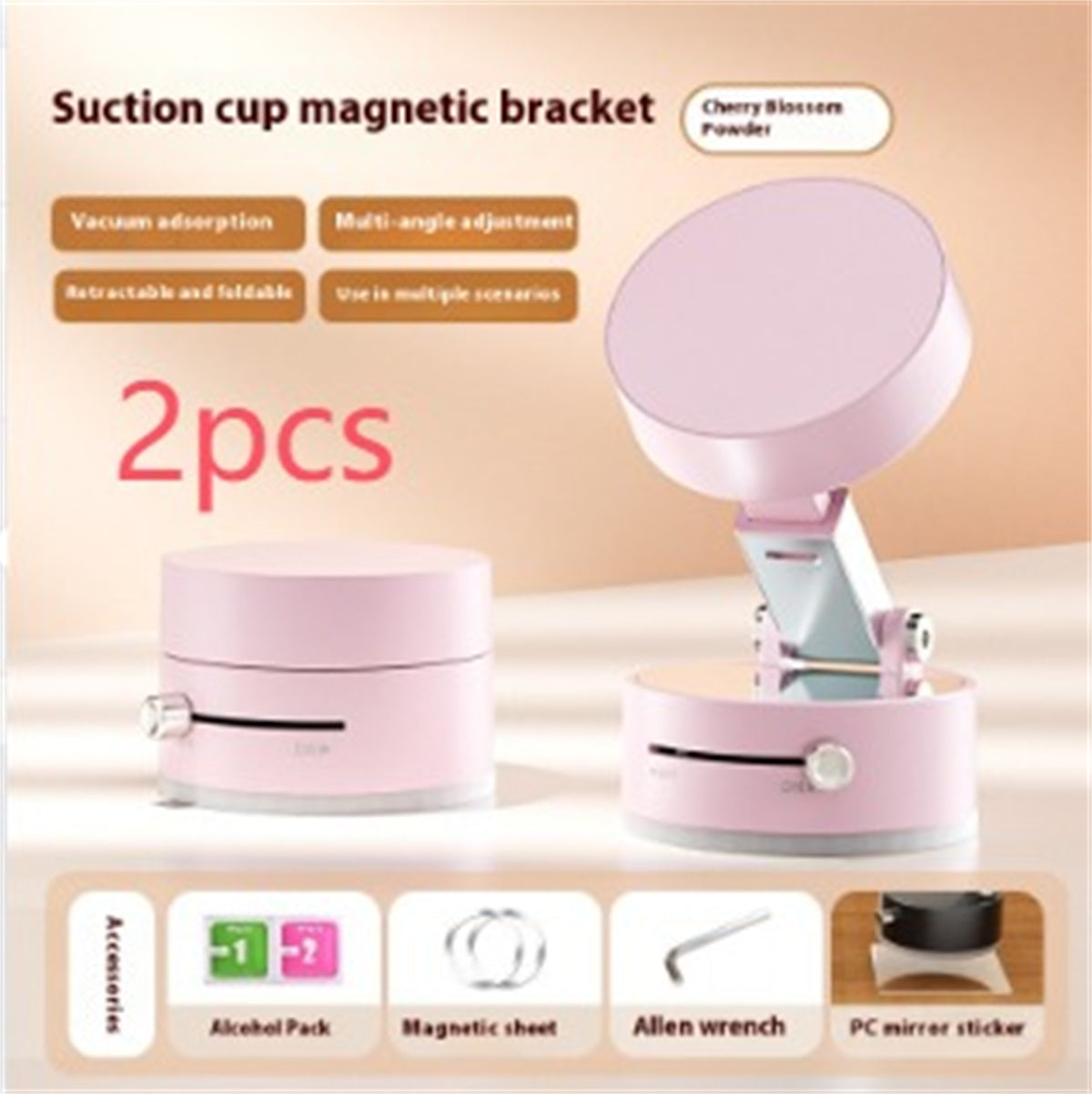 Foldable magnetic car phone holder