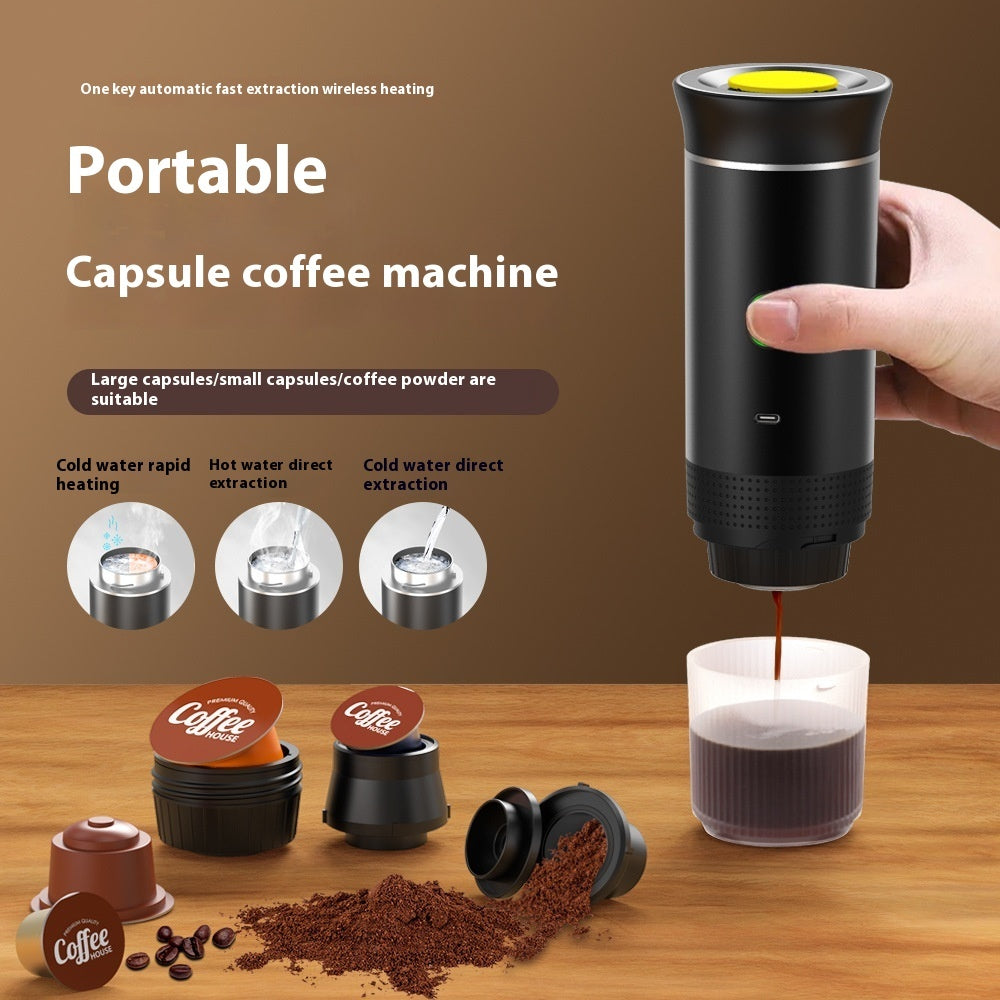 3-in-1 Portable Espresso Maker – Travel-Friendly & Rechargeable