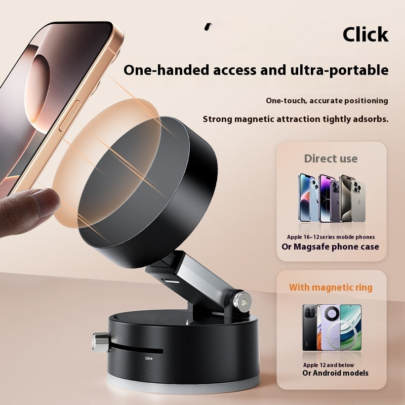 Foldable magnetic car phone holder